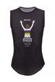 SANTINI Ujjatlan kerékpáros póló - UCI GOODWOOD1982 - szivárványos/fekete