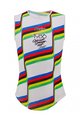 SANTINI Ujjatlan kerékpáros póló - UCI COLORADO SPRINGS 1986 - fehér/szivárványos