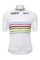 SANTINI Rövid ujjú kerékpáros mez - UCI WORLD CHAMPION MASTER - szivárványos/fehér