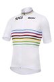 SANTINI Rövid ujjú kerékpáros mez - UCI WORLD CHAMPION MASTER - szivárványos/fehér
