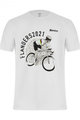 SANTINI Rövid ujjú kerékpáros póló - UCI FLANDERS RIDER - fehér