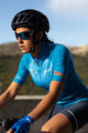 SANTINI Rövid ujjú kerékpáros mez - UCI WORLD ECO LADY - világoskék