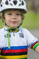SANTINI Rövid ujjú kerékpáros mez - UCI KIDS - színes/fehér