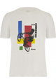 SANTINI Rövid ujjú kerékpáros póló - BMX UCI OFFICIAL - fehér