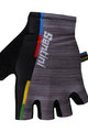 Santini Kerékpáros kesztyű rövid ujjal - UCI RAINBOW - szürke