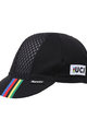 SANTINI Kerékpáros sapka - UCI RAINBOW - fekete