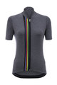 SANTINI Rövid ujjú kerékpáros mez - UCI RAINBOW LADY - szürke