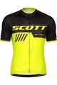 SCOTT Rövid ujjú kerékpáros mez - RC TEAM 10 - sárga/fekete