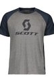 SCOTT Rövid ujjú kerékpáros póló - 10 ICON RAGLAN - kék/szürke