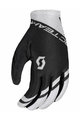 SCOTT Kerékpáros kesztyű hosszú ujjal - RC TEAM LF - fehér/fekete