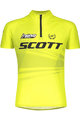 SCOTT Rövid ujjú kerékpáros mez - RC PRO JUNIOR - sárga
