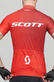SCOTT Rövid ujjú kerékpáros mez - RC PRO 2021 - piros/fehér