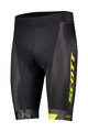 SCOTT Rövid kerékpáros mez rövidnadrággal - RC TEAM 10 - fekete/sárga