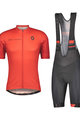 SCOTT Rövid kerékpáros mez rövidnadrággal - RC TEAM 10 - szürke/fekete/piros