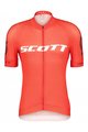 SCOTT Rövid kerékpáros mez rövidnadrággal - RC PRO SS - szürke/fehér/piros