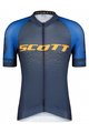 SCOTT Rövid kerékpáros mez rövidnadrággal - RC PRO SS - kék/narancssárga