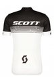 SCOTT Rövid kerékpáros mez rövidnadrággal - RC TEAM 20 SS - fehér/fekete