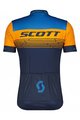 SCOTT Rövid ujjú kerékpáros mez - RC TEAM 20 SS - kék/narancssárga