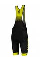SCOTT Rövid kerékpáros nadrág kantárral - RC TEAM ++ 2022 - fekete/sárga
