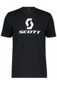 SCOTT Rövid ujjú kerékpáros póló - ICON SS - fekete/fehér