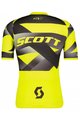 SCOTT Rövid ujjú kerékpáros mez - RC PREMIUM CLIMBER - fekete/sárga