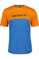 SCOTT Rövid ujjú kerékpáros mez - TRAIL FLOW DRI SS - kék/narancssárga
