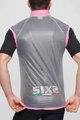 SIX2 Kerékpáros mellény - GHOST - rózsaszín/áttetsző
