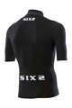 SIX2 Rövid ujjú kerékpáros mez - BIKE3 CHROMO - fekete