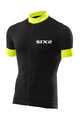 SIX2 Rövid ujjú kerékpáros mez - BIKE3 STRIPES - fekete/sárga