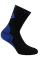 SIX2 Klasszikus kerékpáros zokni - ACTIVE - fekete/kék