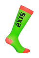 SIX2 Kerékpáros térd zokni - RECOVERY - fekete/zöld/piros
