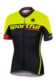 SPORTFUL Rövid ujjú kerékpáros mez - SC TEAM - fekete/sárga