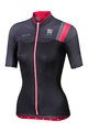 SPORTFUL Rövid ujjú kerékpáros mez - BODYFIT PRO LADY - fekete/piros