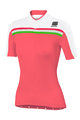 SPORTFUL Rövid ujjú kerékpáros mez - ALLURE LADY - rózsaszín/fehér
