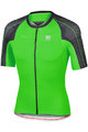 SPORTFUL Rövid ujjú kerékpáros mez - BODYFIT SPEEDSKIN - zöld/fekete