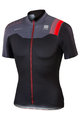 SPORTFUL Rövid ujjú kerékpáros mez - BODYFIT PRO TEAM - fekete/szürke