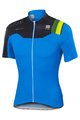 SPORTFUL Rövid ujjú kerékpáros mez - BODYFIT PRO TEAM - fekete/kék