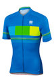 SPORTFUL Rövid ujjú kerékpáros mez - STRIPE - sárga/kék