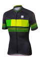 SPORTFUL Rövid ujjú kerékpáros mez - STRIPE - fekete/sárga