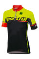 SPORTFUL Rövid ujjú kerékpáros mez - SC TEAM KIDS - sárga/fekete