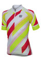 SPORTFUL Rövid ujjú kerékpáros mez - VOLT KIDS - piros/fehér/sárga