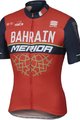 SPORTFUL Rövid ujjú kerékpáros mez - BAHRAIN MERIDA 2017 - piros/fekete