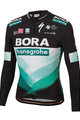 SPORTFUL Hosszú ujjú kerékpáros mez - BORA 2020 WINTER - zöld/fekete