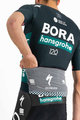 SPORTFUL Rövid ujjú kerékpáros mez - BORA HANSGROHE 2021 - zöld/fekete