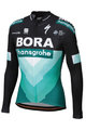 SPORTFUL Hosszú ujjú kerékpáros mez - BORA 2019 WINTER - fekete/zöld
