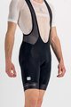 SPORTFUL Rövid kerékpáros nadrág kantárral - NEO - fekete