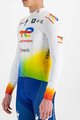 SPORTFUL Hosszú ujjú kerékpáros mez - TOTAL ENERGIES 2022 - narancssárga/fehér/kék/sárga