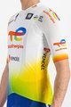 SPORTFUL Rövid ujjú kerékpáros mez - TOTAL ENERGIES 2022 - fehér/kék/narancssárga/sárga