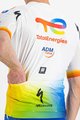 SPORTFUL Rövid ujjú kerékpáros mez - TOTAL ENERGIES 2022 - fehér/kék/narancssárga/sárga