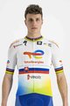 SPORTFUL Rövid ujjú kerékpáros mez - TOTAL ENERGIES 2022 - sárga/narancssárga/fehér/kék